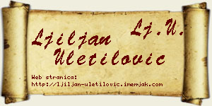 Ljiljan Uletilović vizit kartica